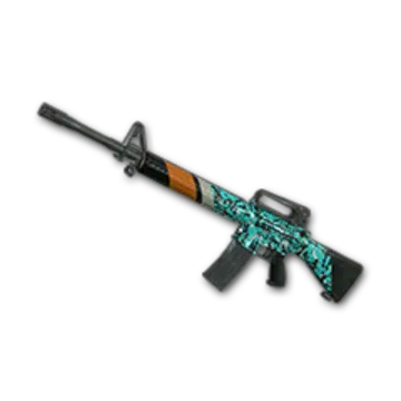 Skin armes Weapon skin Raider Turquoise Delight M16A4