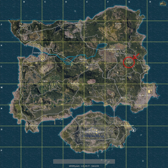 map pubg erangel