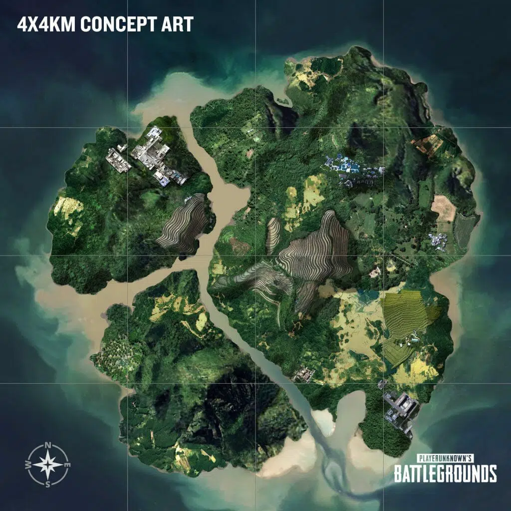 PUBG : Quelques images de la nouvelle carte ! 1 nouvelle map pubg 4x4 ile