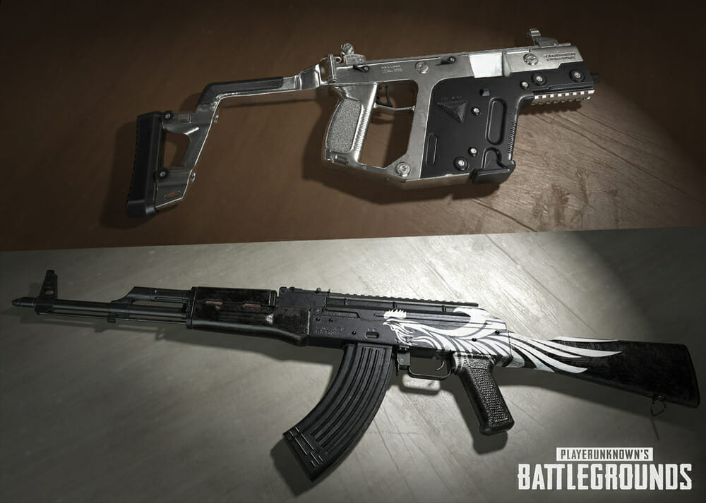 nouvelles caisses de skin armes pubg