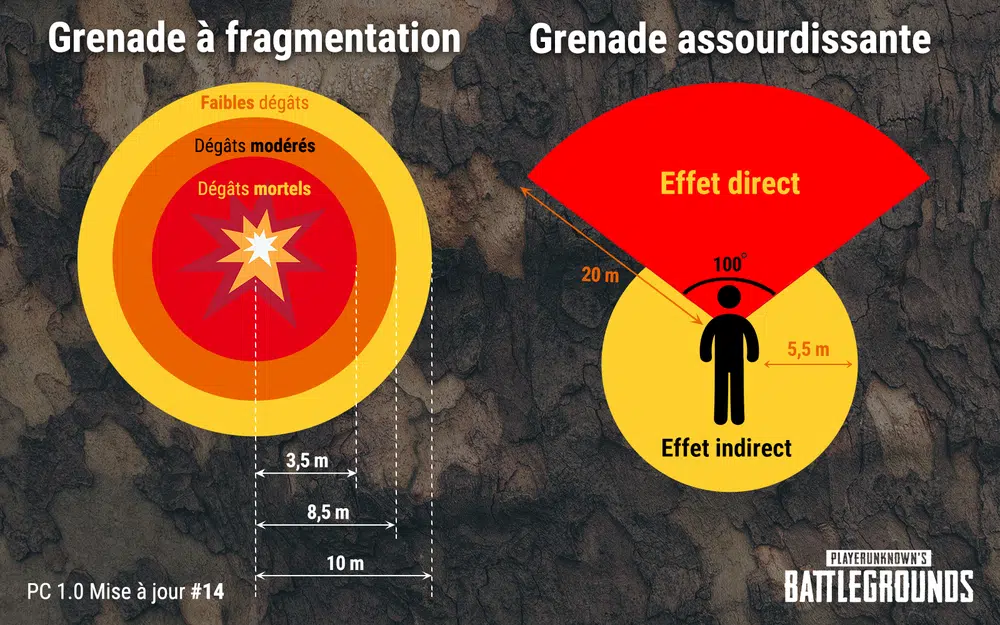 MAJ PUBG PC #14 - Modification des projectiles & Équilibrage des armes 1 Frag Stun Grenade FR v4.jpg.c50362ad941691ecf30f3dfe2f383e43