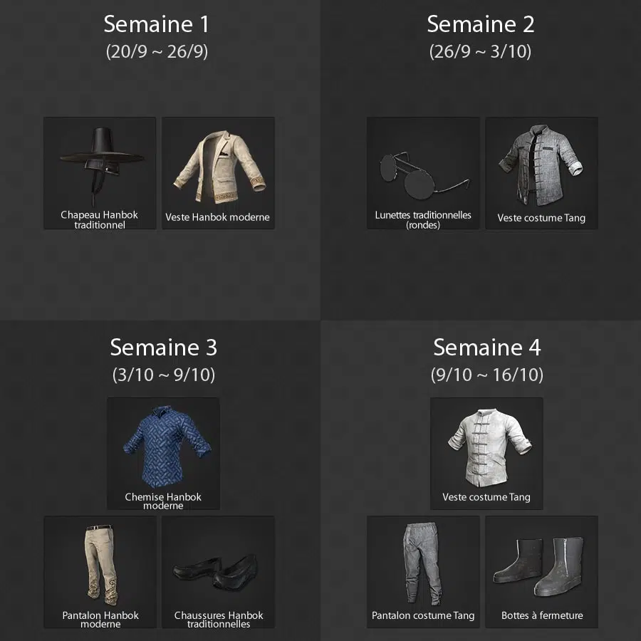 Weekly Mission Reward FR