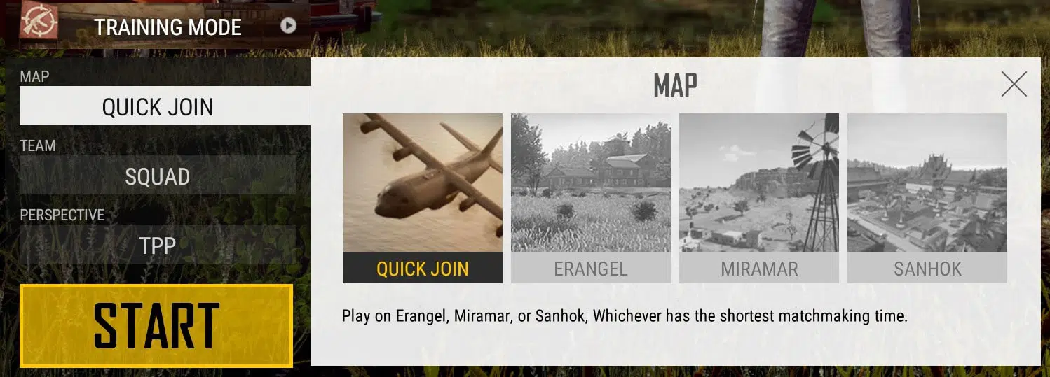 PUBG PC Update #22: un Système de classement, un sélecteur de cartes, ... 4 Aperçu du nouveau sélecteur de carte dans PUBG