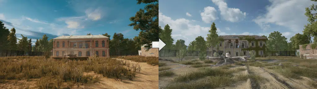 PC Update 4.1: Rééquilibrages divers, mise à jour d'Erangel, UI, corrections de bug et bien plus ! 5 map4mansion