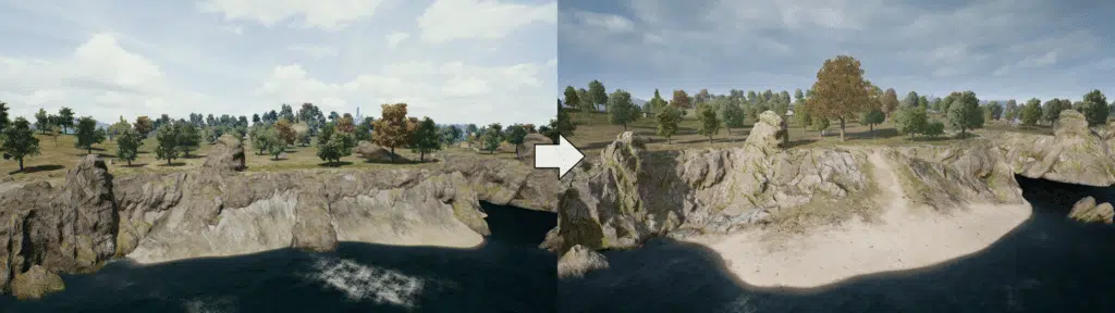 PC Update 4.1: Rééquilibrages divers, mise à jour d'Erangel, UI, corrections de bug et bien plus ! 7 map6terrain 1