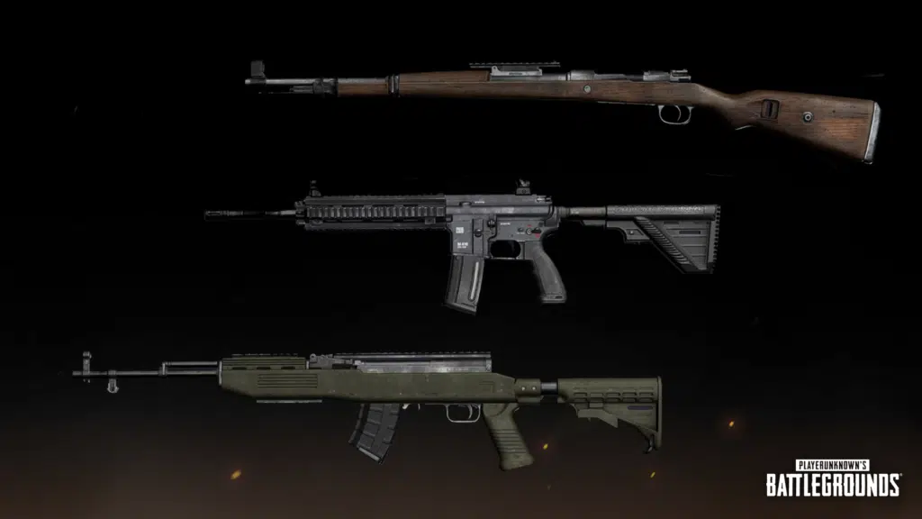 PC Update 8.2: De nouveaux jouets sur le champ de bataille 3 PUBG Patch 8.2 Nouvelle texture pour le: M416 SKS Kar98